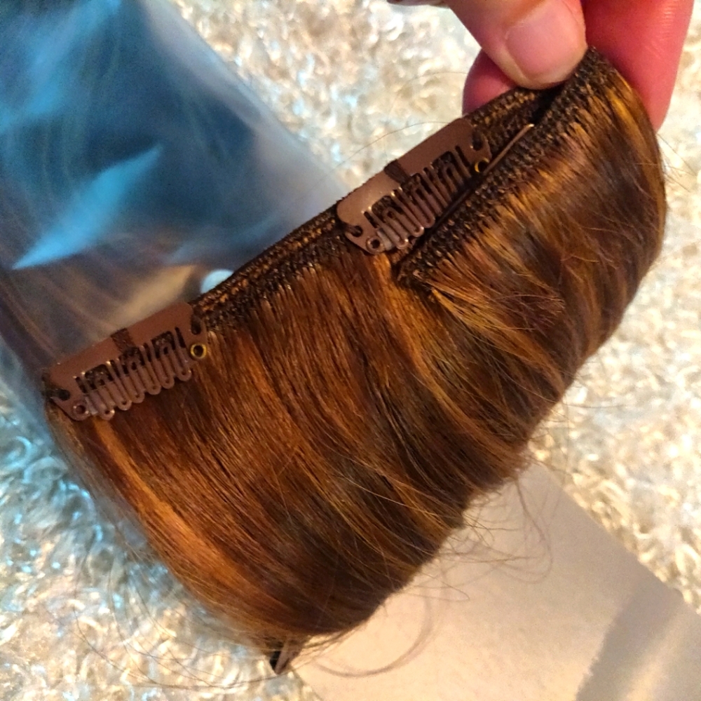 Clip-On Hair Extensions - Honey Brown Blonde J & K Hair Gallery 22" New